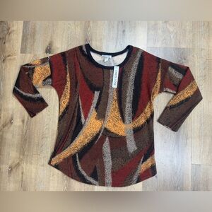 Carol Rose Abstract sweater 🍁🥮🍂